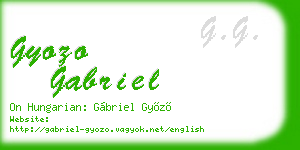 gyozo gabriel business card