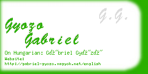 gyozo gabriel business card